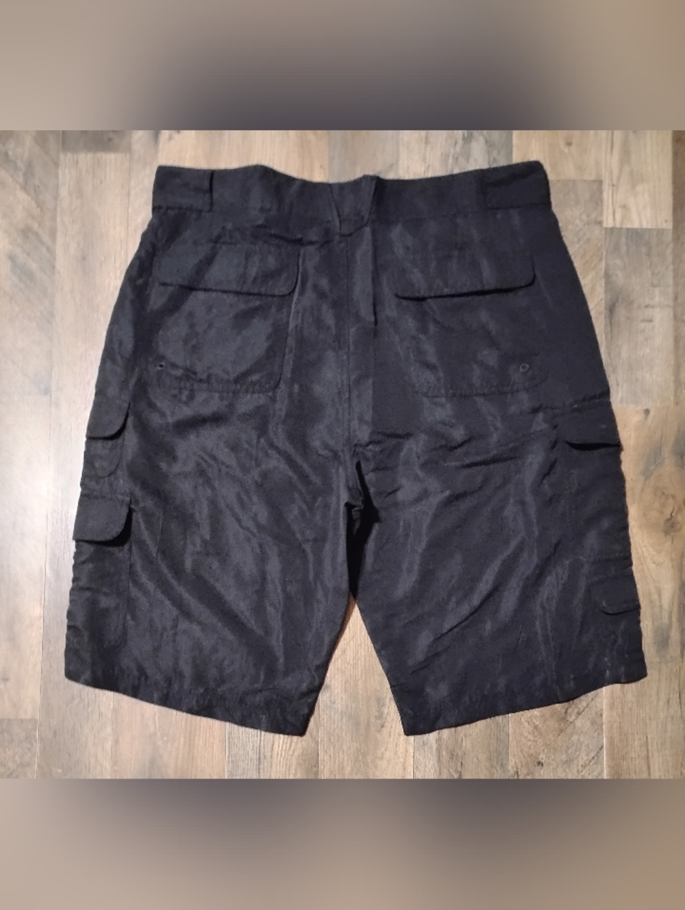 Plugg NWT Breathable Black Cargo Hybrid Shorts Mens Size: 33 - Picture 4 of 4